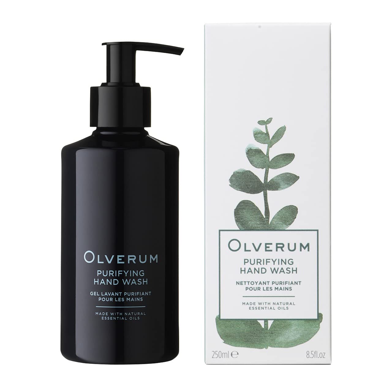 OLVERUM - Natural Purifying Hand Wash | Clean, Vegan Skin Care (8.5 fl oz | 250 ml)