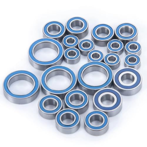 Parts For Team Associated B6.2 1/10 22PCS Blue Ball Bearing Kit Scale 2WD Off Road Competition For Buggy Bearings Upgrade Parts