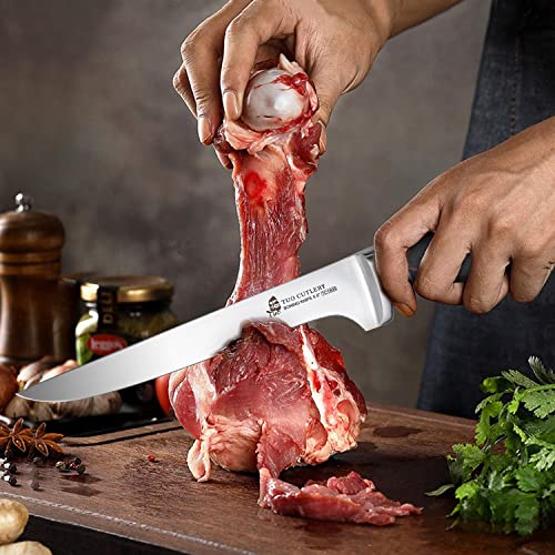 Tuo Boning Knife 5.5 Inch Flexible Filleting Knife Fish Knife German High Carbon Stainless Steel Kitchen Knife With Ergonomic Pakkawood Handle-New Legacy Series #TOP1
