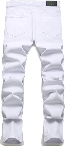 Miniatura 2 de AITITIA Jeans de motociclista de ajuste regular para hombre