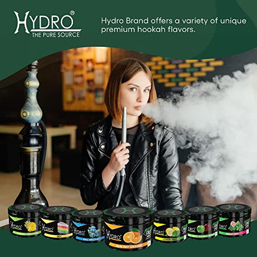 Hydro Nicotine-Free Hookah Shisha - Signature Hookah Flavor Blends, Delicious Shisha Hookah Flavors Nicotine Free And Tobacco Free, Alternative To Hookah Tobacco, 250G [Qing Rubus - Blue Raspberry] #TOP2