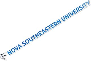 Desert Cactus Nova Southeastern University Sticker NSU Sharks Name Logo Vinyl Decal Laptop Water Bottle Car Scrapbook (15 Inch Sticker)
