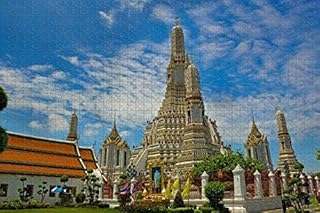 500 Pieces Jigsaw Puzzle for Adults Thailand Wat Arun Bangkok Wooden Travel Gift Souvenir