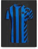 Click Quadros Moldura Caixa Alta Para Camiseta Time Futebol Com Proteção 80x90 cm Azul