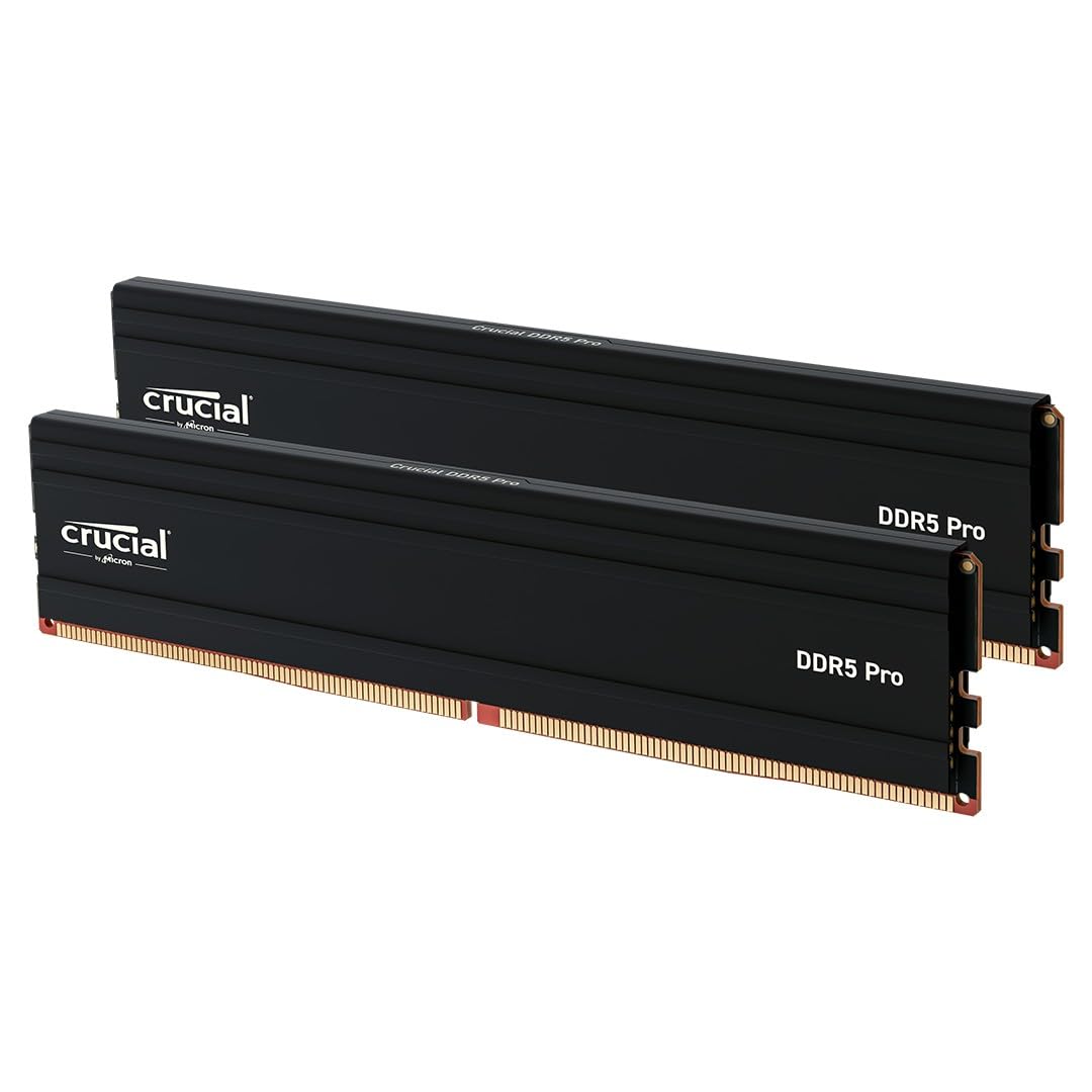 Crucial Pro 32GB Kit (2x16GB) DDR5-6000 UDIMM CL48 (16Gbit