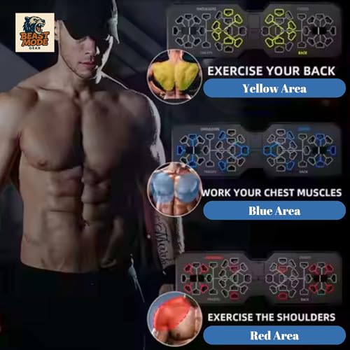 Push Up Board, 24 in 1 Push Up Board with Resistance Band, Multifunctional Foldable Press Up Board, Portable Pushup Stands & Exercise Board for Full Body Muscle Workout - Image 7