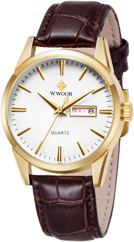 MASTOP Japanese Quartz 30M Waterproof Leather Strap Men's Watches Full Calendar Business Mens Watches