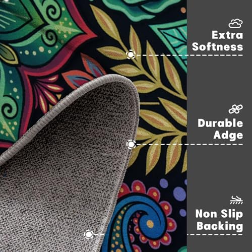 Tapis de porte d'entrée mandala bohème pour sublimer votre intérieur chic - 5
