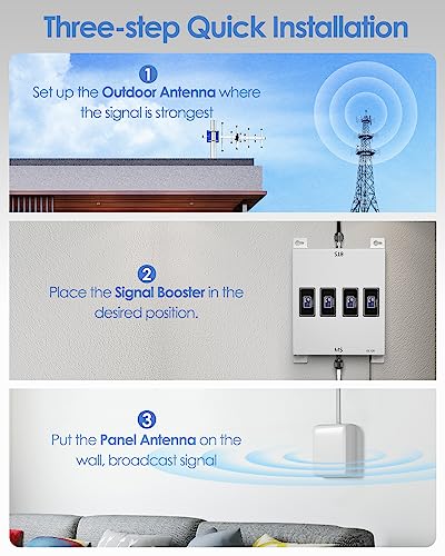 Amplificador de sinal de celular para casa, amplificador de celular para todas as operadoras, aument