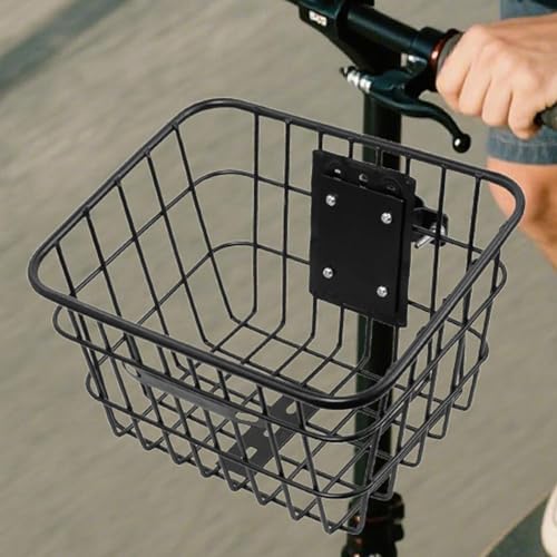 Panier de vélo avant élégant, rangement amovible pour guidon