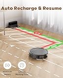 Pureatic V3 3 in 1 Robot Vacuum and Mop with 5000Pa Suction Power, Work with 2.4GWifi/ Alexa/App/, Self-Charging Vacuum Cleaner, Tangle-Free, Ideal for Pet Hair,Carpet and Hard Floor - Image 7