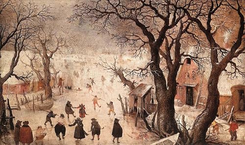Art mural paysage d'hiver Hendrick Avercamp pour sublimer votre chambre moderne