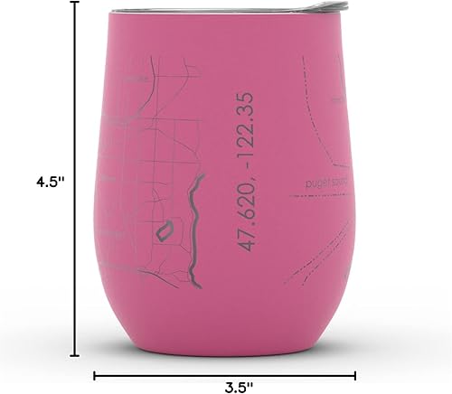 Vista 432 de Well Told Lexington Kentucky Map - Vaso de vino aislado con grabado de mapa de Kentucky, taza de acero inoxidable grabada (12 onzas, verde domingo)