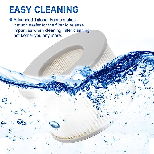 Benfosh 2pcs Hot Tub Filter Cartridges for MSpa Inflatable Pools,for MSPA All Current Hot Tubs,Inflatable Pools SPA Cartridge FD2089 Filter - Image 4