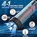 Electric Penis Pump Sex Toys for Men - Male Sex Toy with 5 Suction Modes & 6 Training Modes, Automatic Male Masturbator Mens Sex Toys Pumps & Enlargers, LCD Adult Toys Pocket Pussy and Penis Ring