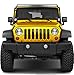 JWM 4x4 Billet Grille Insert for Jeep Wrangler JK (2007-2017) - Matte Black + Grab Handles