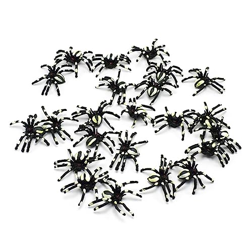 Abaodam Giant Spider 12pcs Plastic Spider Decorations for Halloween Party Carnival Scary Props Random Color