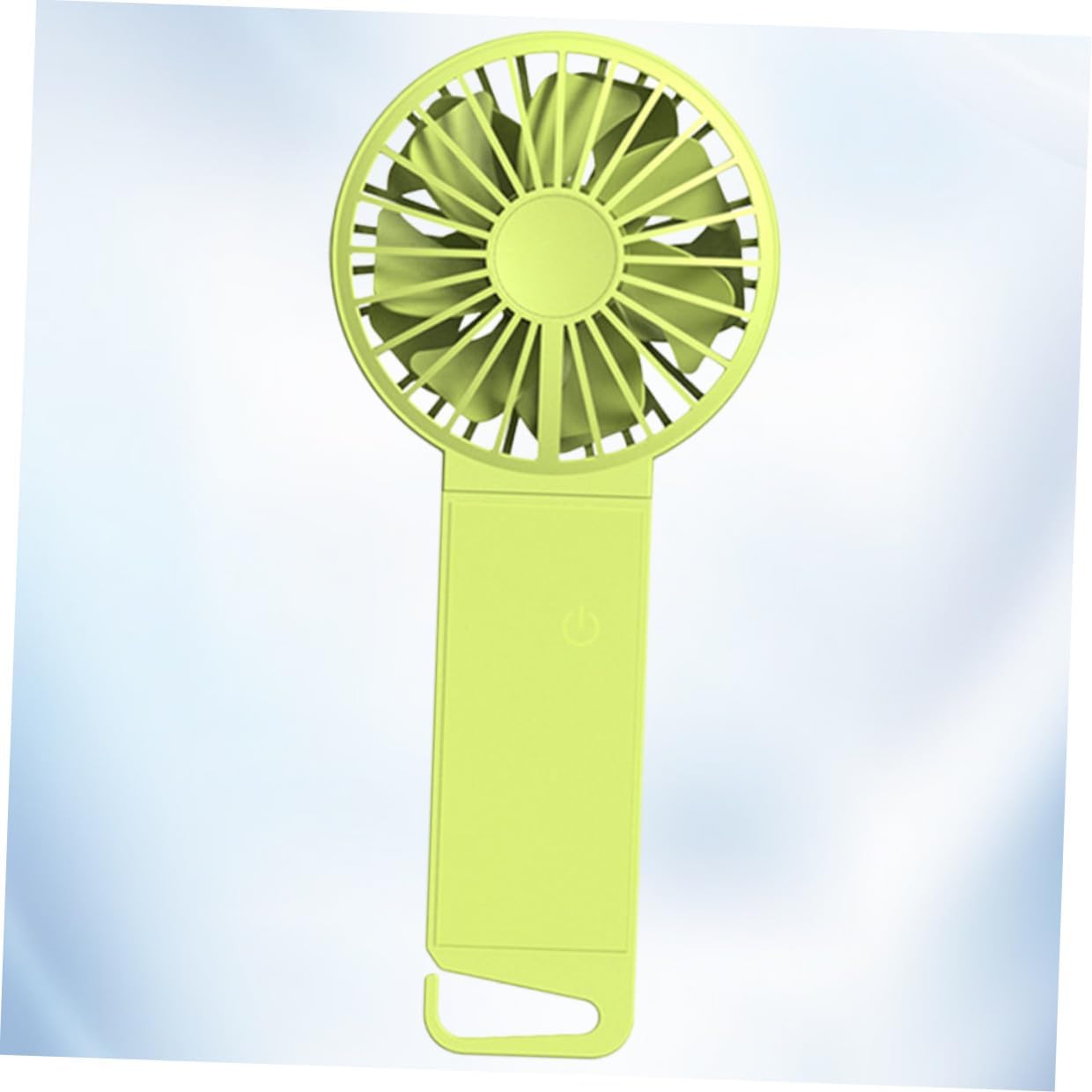 USB Folding Handheld Mini Fan Portable USB Fan for Home Office Travel Fluorescent Green and Foldable Design 85x35x193mm image 5