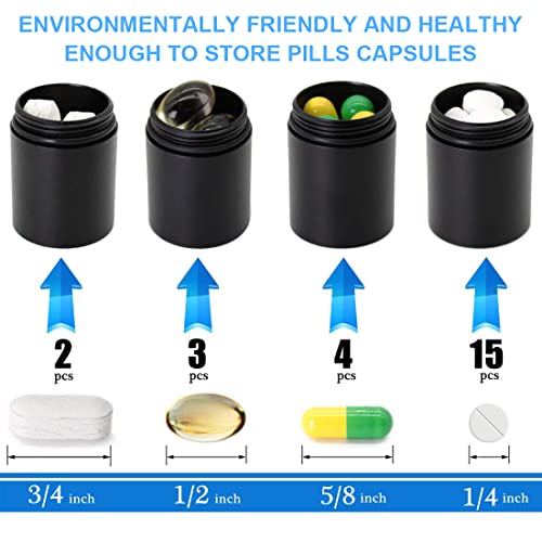 LIUJZZJ Pillendoosje sleutelhanger waterdicht met 3 deelbare vakken kleine tablettendoos voor onderweg pillendoosje - Afbeelding 3