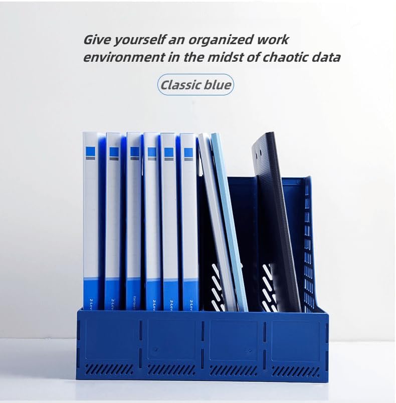 Miniatura 2 de Organizador de archivos multifuncional, organizadores de escritorio de 4 compartimentos y almacenamiento, organizador de escritorio para oficina,