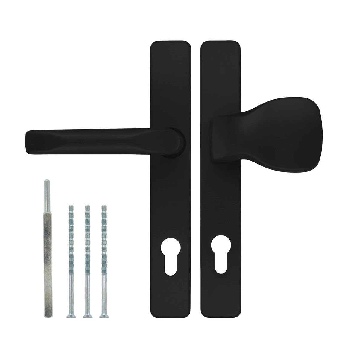 Premium Drückergarnitur Türgriff Saturn DHS 92mm - Rechteckig