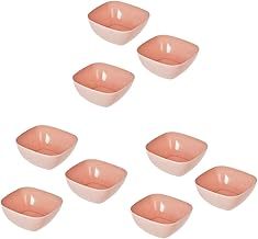 DOITOOL 9 Pçs Bandeja Quadrada Bandeja De Joias Bandeja De Vidro Prato De Salada De Plástico Prato De Frutas Lanche Tigelas Prato De Aperitivo Prato De Frutas Porta Doces Caixa De Nozes