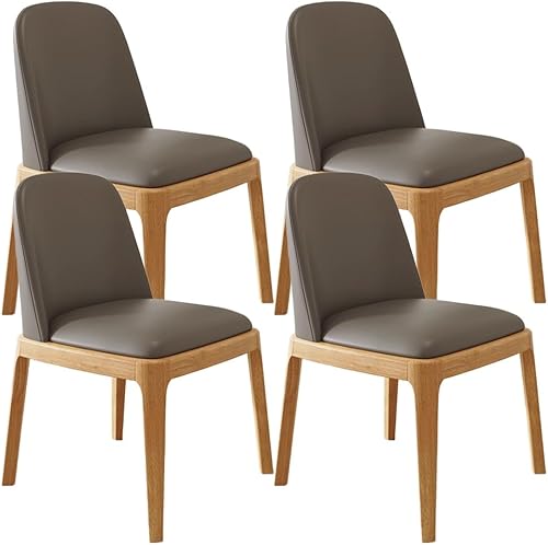 Miniatura 44 de YVYKFZD Juego de 2/4 sillas de comedor, sillas de comedor de madera, sillas de cocina tapizadas, silla de sala de estar sin brazos con respaldo