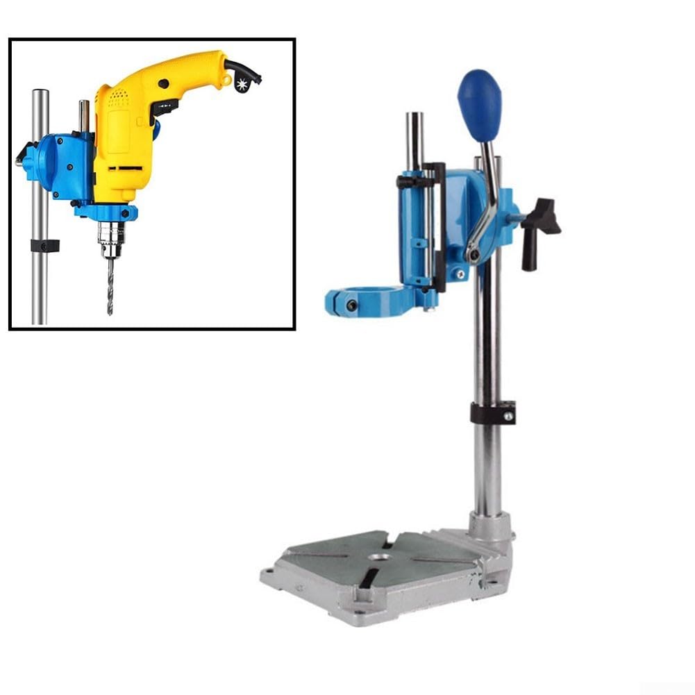 Soporte para Taladro de Banco, Soporte para Taladro, Base de Hierro Fundido, portabrocas Giratorio de 90 Grados, Soporte para Taladro de Banco con Carga de Taladro Manual de Alta precisión