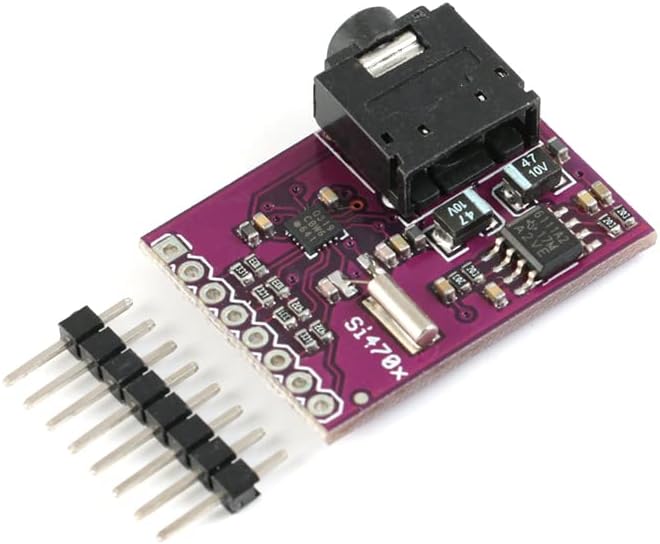 Si4703 FM Radio Tuner Module for Arduino, AVR, PIC, ARM – Wireless RDS Filtering Carrier Board for Seamless Radio Broadcasting Integration