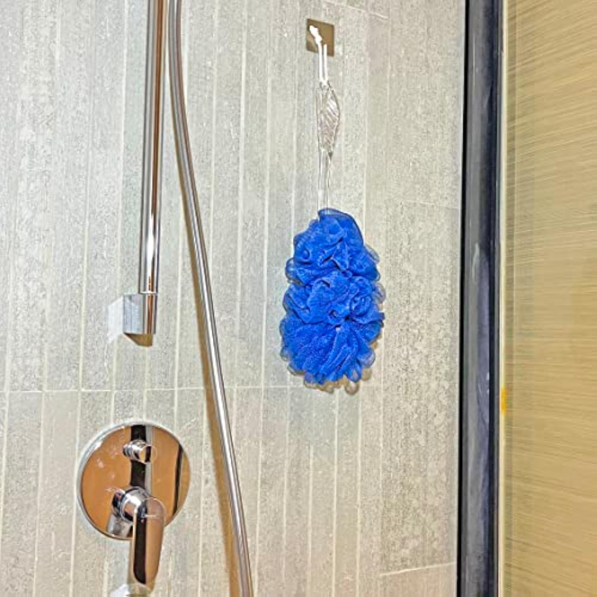 Loofah Shower Brush for Back, Long Handle