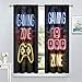 Gamepad Curtains Boys Girls Teen Color Game Room Controller Room Decoration Curtains Living Room Kitchen Curtains Heat Insulation Curtains 42x45 Inch 2 Panels Decor