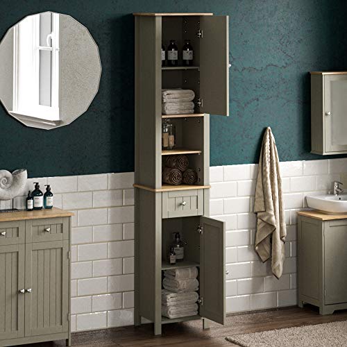 Bath Vida Priano Tall Mirrored Bathroom Storage