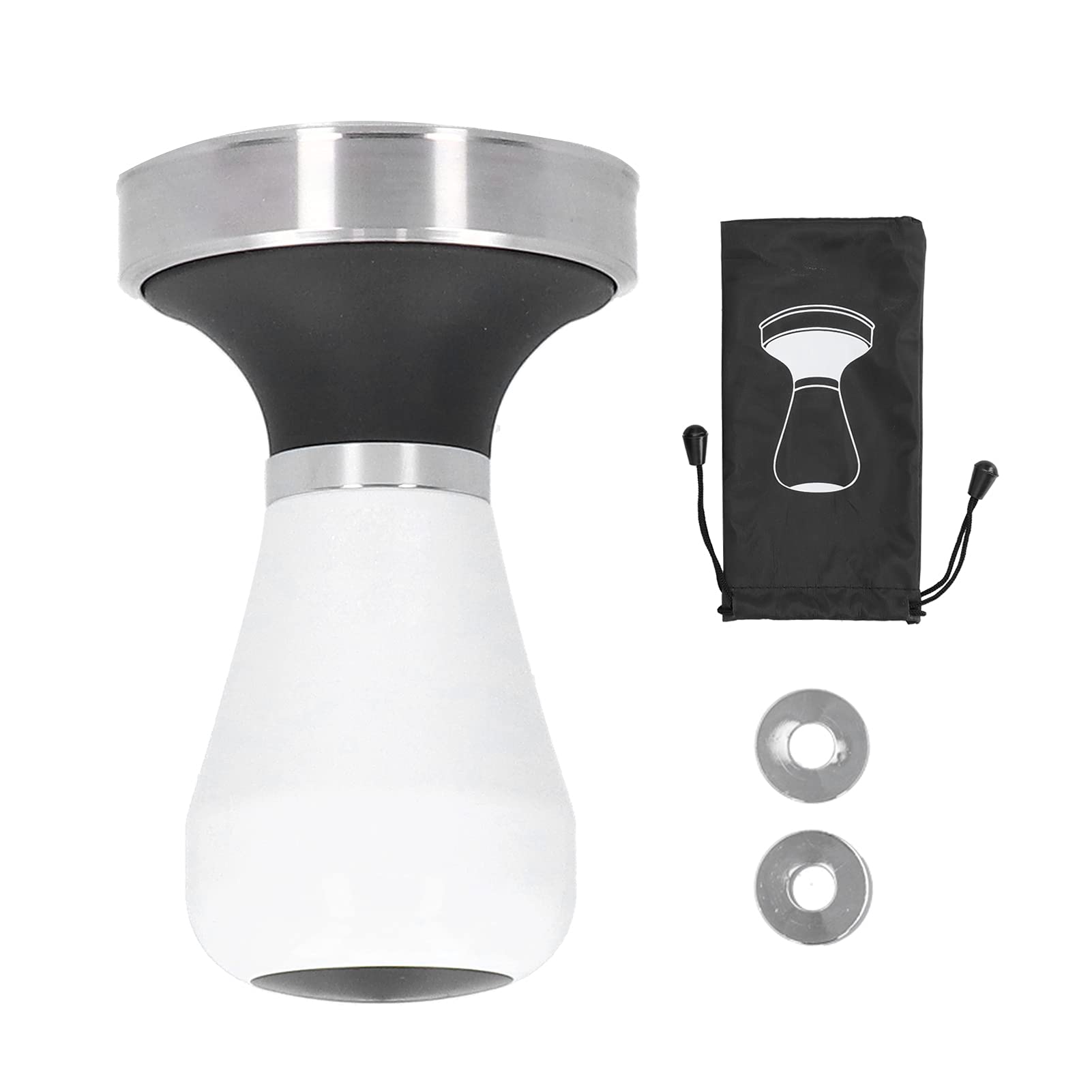Wysokiej jakości młotek do ubijania kawy, podstawa o średnicy 58,5 mm, prasa do kawy mielonej ze stali nierdzewnej z ergonomicznym uchwytem do użytku przez baristów i w domowej