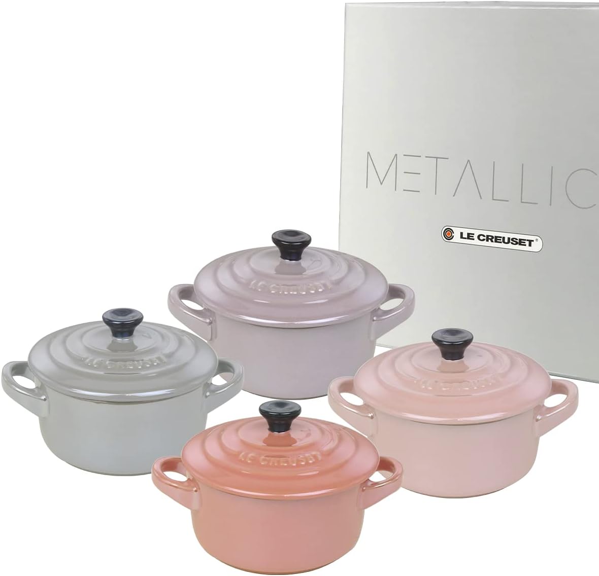 Le Creuset Mini Cocotte, 3.9 inches 10 cm, Set of 4, Panama | Ubuy