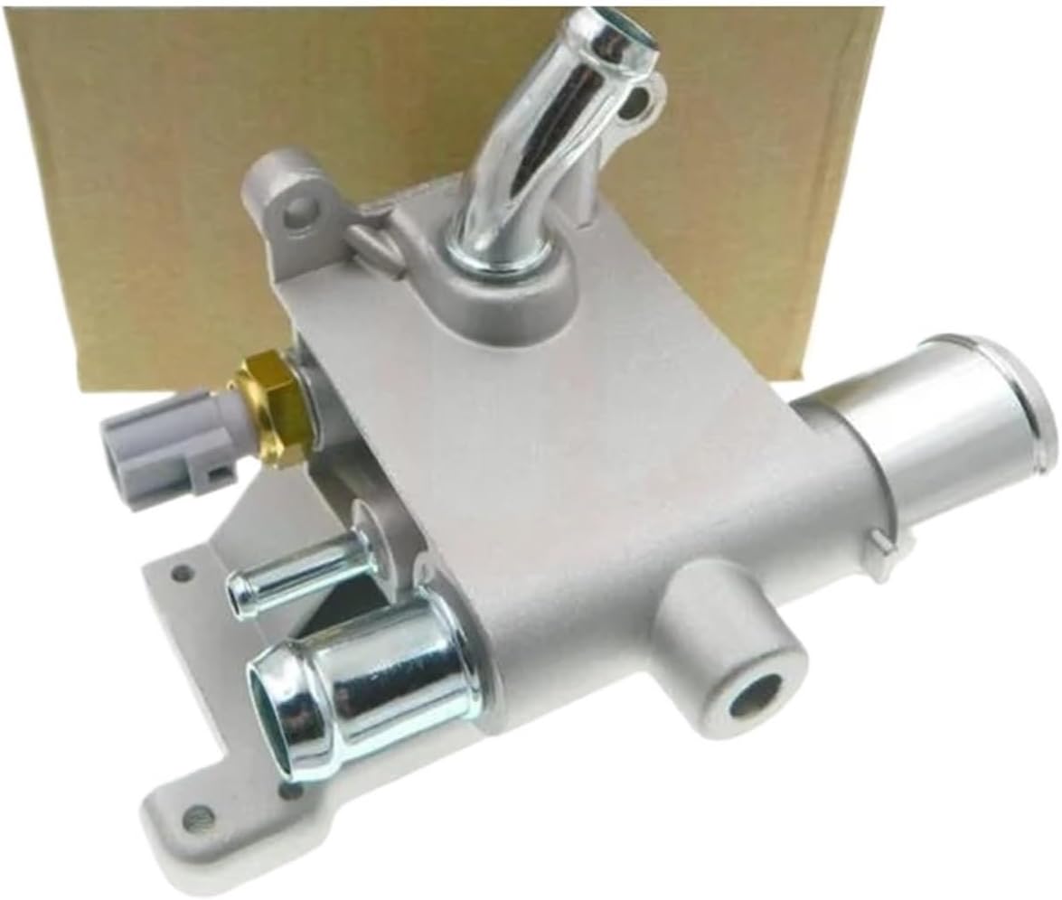 LF01-1517Z,1S7G8K556AJ Car Water Outlet Engine Coolant Thermostat Housing with Sensor TX138 Compatible with Mazda 3 5 7 Salida De Agua