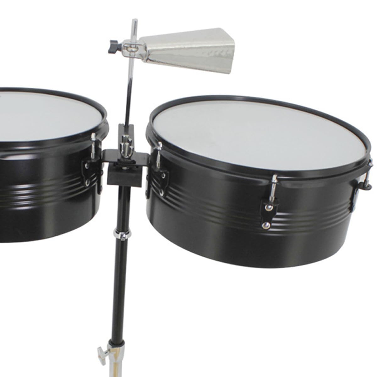 Toyvian Campanaccio di Metallo Argento 6 Pollici Suono Nitido e Chiaro, Strumento a Percussione Finitura Elettroplaccata per Uso Musicale e Spettacoli