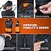 GZHJS Chaleco Calefactable para Hombre, Chaleco Térmico Impermeable y Lavable con Capucha...