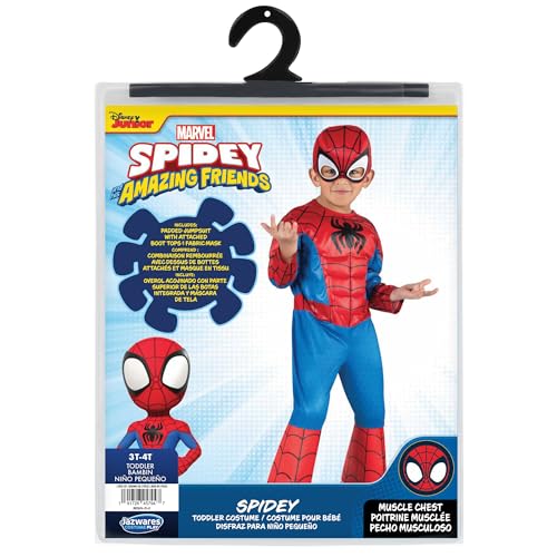 image for Jazwares Costume Play Marvel Spidey Official Toddler Deluxe Halloween 