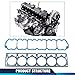 PIT66 Head Gasket Head Bolts Set Compatible with Jeep Cherokee 1999-2001 4.0L 242CID L6 OHV/Fit Jeep Grand Cherokee TJ Wrangler 1999-2003 4.0L 242CID L6 OHV HS9076PT-4, ES71102
