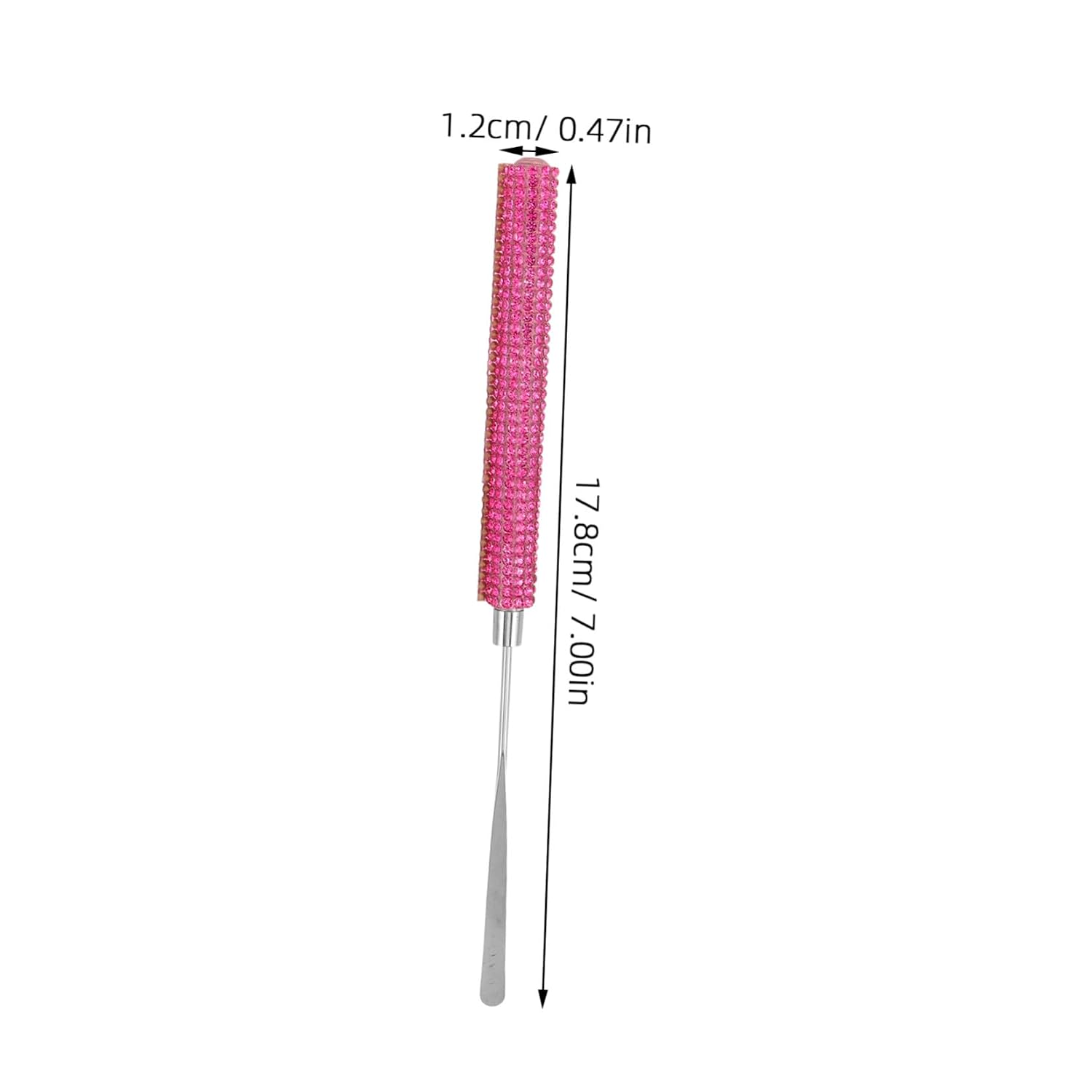 LIFKOME Nail Glue Stirring Rod with Rhinestone Handle, Nail Art Mixing Spatula for Salon and Home Use, Cosmetic Cream and Foundation Stirring Tool