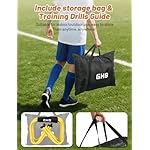 GHB Agility Hurdles 5/6 Pack Foldable Speed Agility Training Hurdles Adjustable Sturdy Hurdles Training Equipment Set with Carry Bag for Amateur, Athletes, Soccer, Basketball - Image 3
