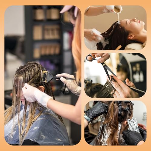 20Pcs Disposable Hair Salon Capes & 50Pcs Ear Covers - Waterproof Hairdressing Salon Barber Cape - Hair Dye and Styling Bibs for Home, Barbers,Beauty Salon,Hair Dye,Perming - Thumbnail 6
