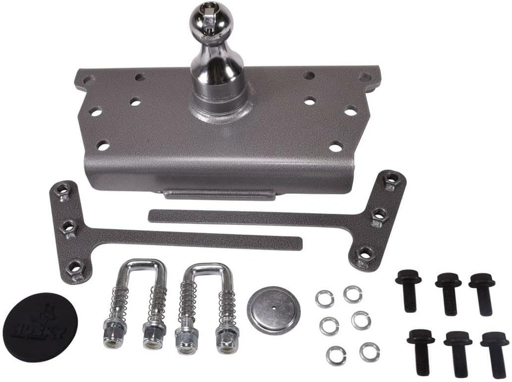 Husky Towing 33205 Gooseneck Trailer Hitch Fits Ram 2500 and 3500 2019-2024 Gross Weight Capacity 35000 Pound 8750 Pound Tongue Weight Under Bed, 2-5/16 Inch Removable Ball