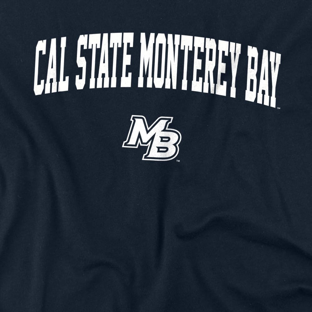 LOGOVISION California State University, Monterey Bay One Color Arched Kids T Shirt (2) for Toddler Boys and Girls, Navy