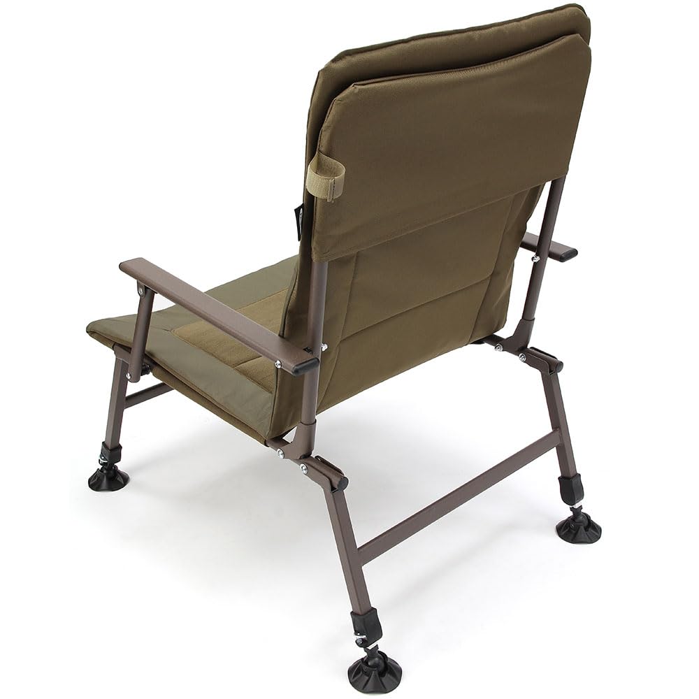 G8DS® XPR Angelstuhl gepolstert Schlammfüße verstellbar Armlehnen bequem Karpfen Angeln sitzen Chair