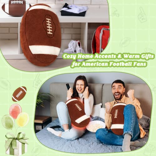 Sprinqdawin American Football Heating Pad, 16.1 Inch USB Warm Plush Pillow — view 6