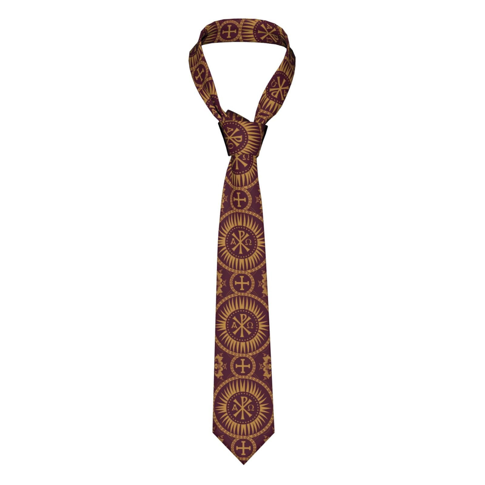 Atourdealss Men's As Shown Classic Orthodox Seamless Pattern Fashion Necktie Casual Gentleman Neck Tie For Office Business Wedding Party Gift