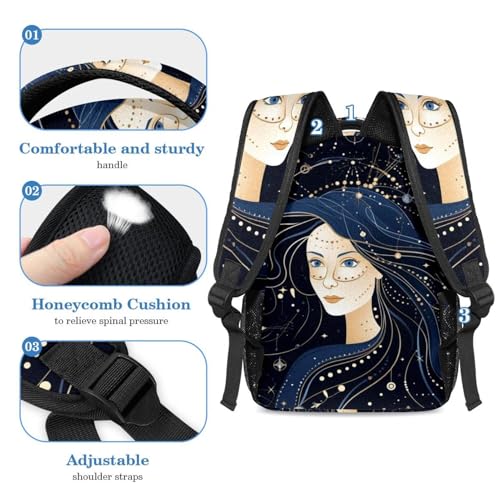Sac à dos Constellation Vierge grand format pour le collège