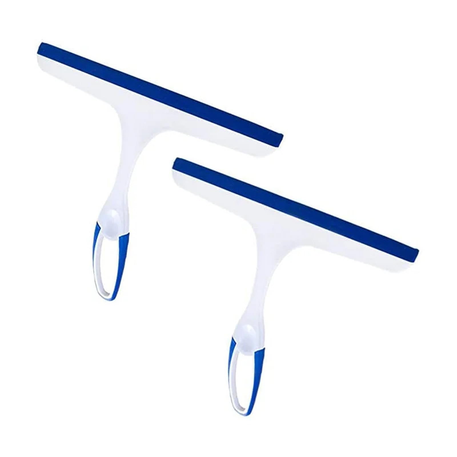 Shower Squeegee For Glass Doors 1/2 Pcs Wiper Squeegees Tool For Shower Glass Doors Car Window Windshield Mirror Tile Cleaner Cleaning With Hook(2pcs)