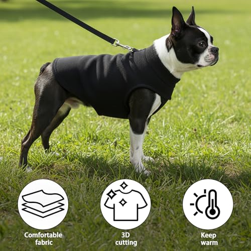 3 Stück Hundepullover aus Fleece für Kleine Hunde, Warme Hundejacke, Hundeweste mit Leinenbefestigung, Winter Hundemantel, Kaltwetter Hundebekleidung, Innen- und Außeneinsatz
